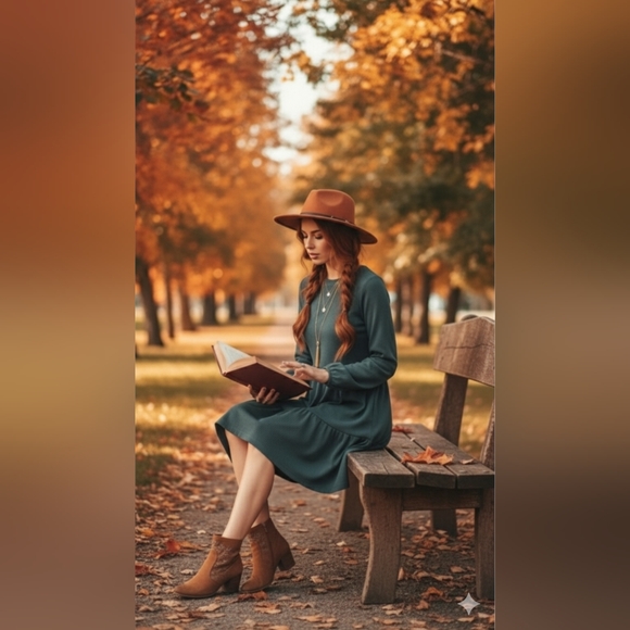 🌿Shein Womens Small Green Rib Knit Tiered Long Sleeve Dress - Picture 9 of 12